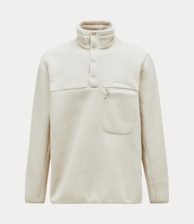 Peak Performance fleece snap t neck sand fog G78899030