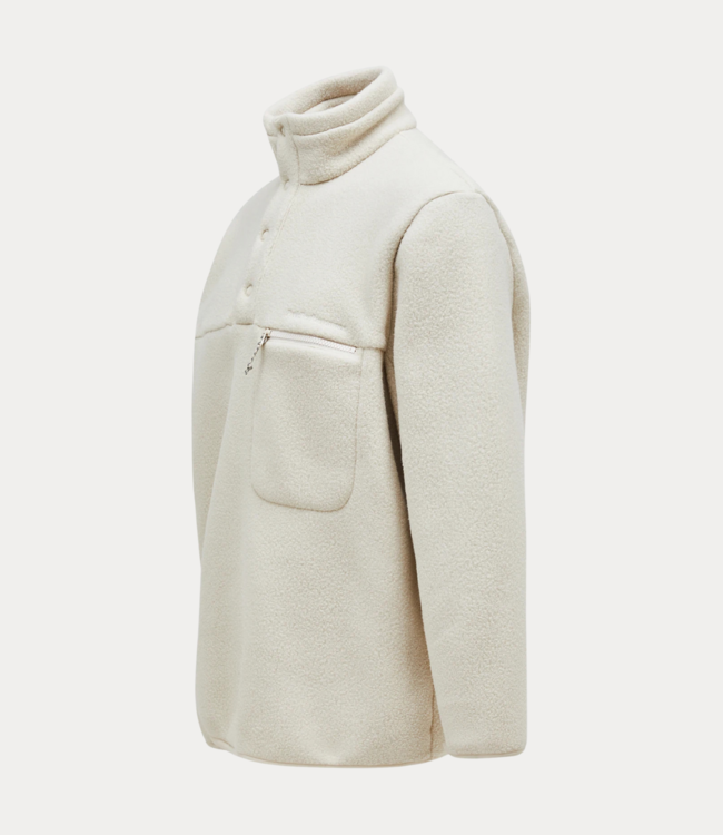 Peak Performance fleece snap t neck sand fog G78899030