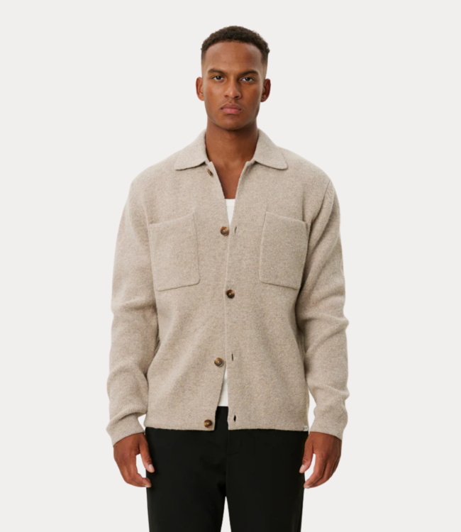 Les Deux fischer milano overshirt light desert sand melange LDM310136-847847