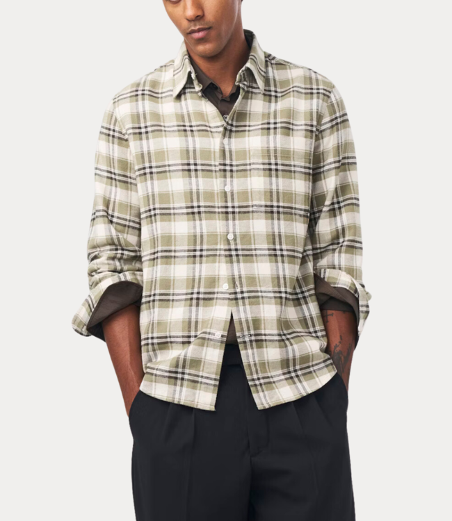 NN.07 Arne Shirt 5166  Green Check 2265166595-734