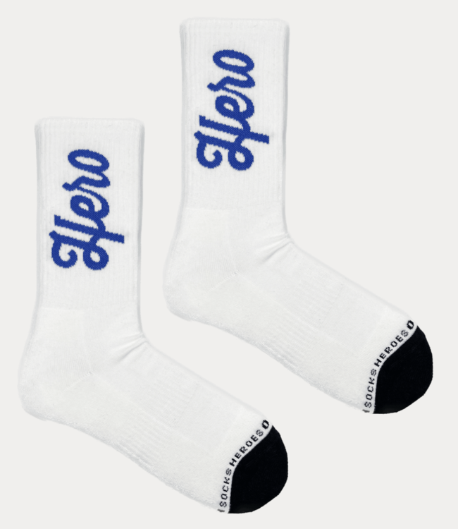 Heroes on Socks Curly hero blue