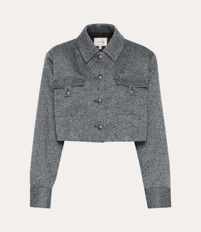 Gestuz BelmaGZ blazer Blue twill structure 10909731-106826