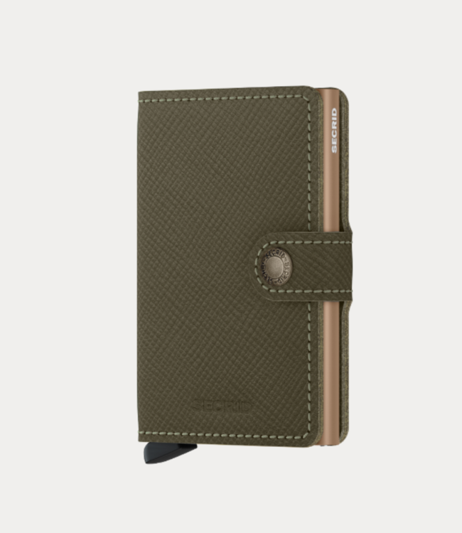 Secrid Miniwallet saffiano olive - MSa-OLIVE