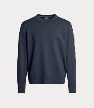 Parajumpers Man Crew Neck Sweater Blue Navy