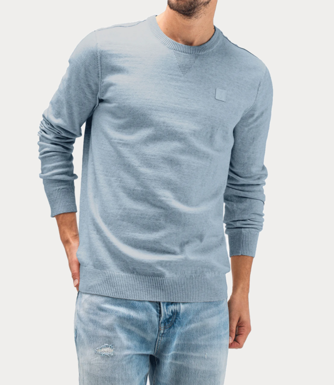 Butcher of Blue Lt Clifden Crew Lagoon Blue