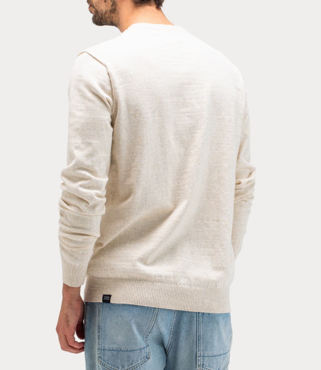 Butcher of Blue Lt Clifden Crew Beige Grey