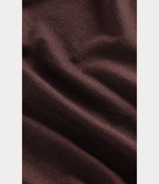 NN.07 Sergio Zip Mock 6605  Brown Melange 2486605659-803