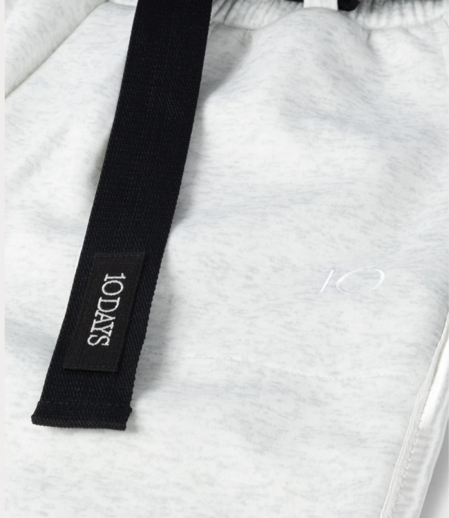 10Days Belted pants neoprene white melee  20-045-5201-4029