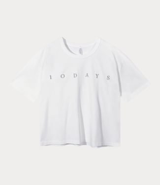 10Days Short sleeve tee logo ecru