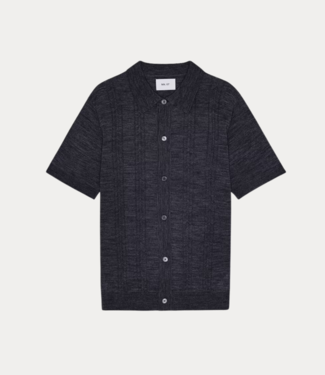 NN.07 Thor SS knitted shirt 6584  Deep Navy