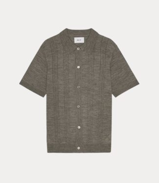 NN.07 Thor SS knitted shirt 6584  Capers