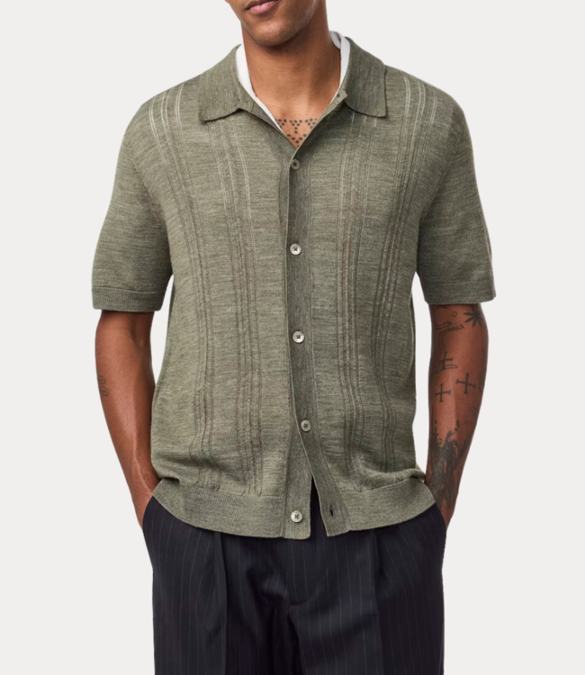 NN.07 Thor SS knitted shirt 6584  Capers 2526584695-343