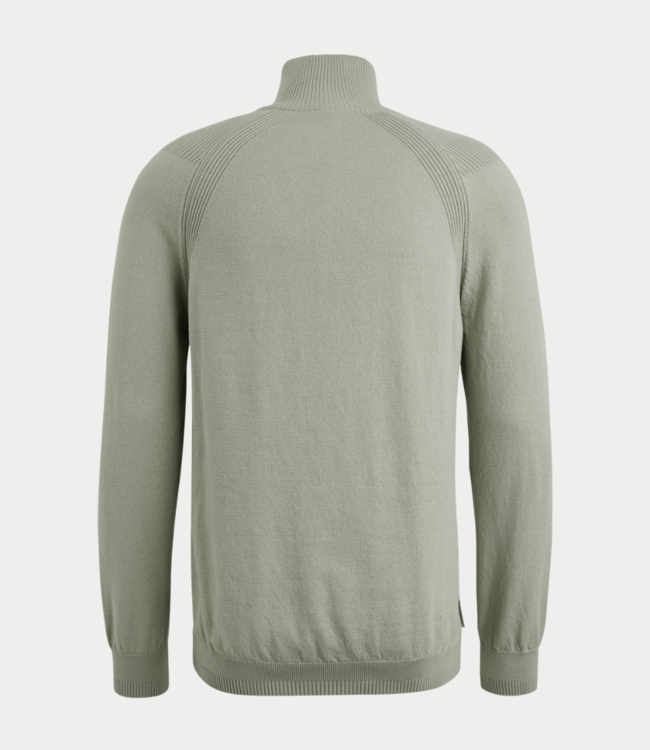 Cast Iron Half zip collar cotton stretch seagrass CKW2502309-6169