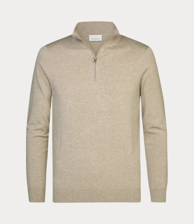 Profuomo Polo l/s beige PP2J00010C-BEIGE