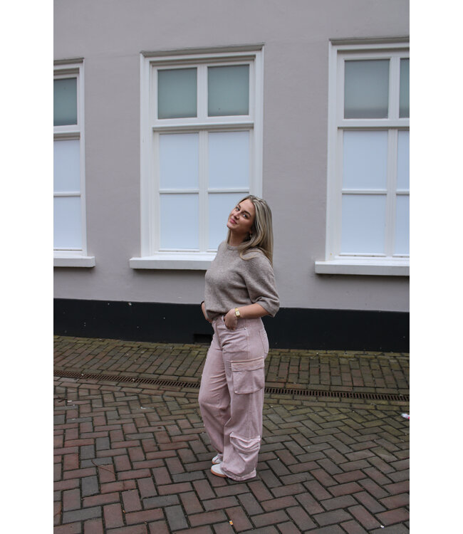 Gestuz AlphaGZ ss tee Warm Sand Melange 10909815-1512141