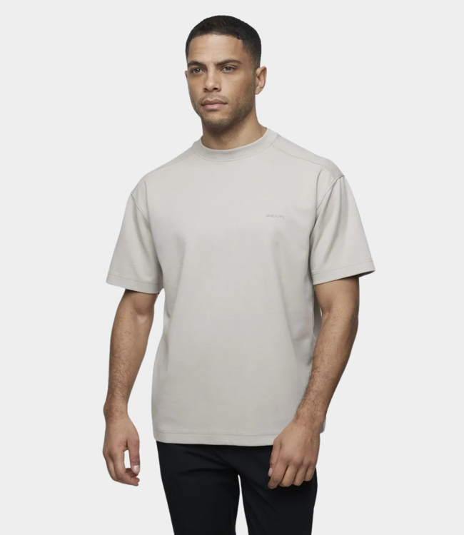 Genti Tee s/s brown beige J2025-1227-042