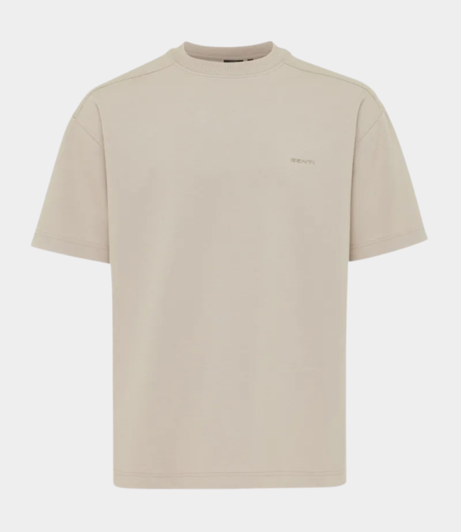 Genti Tee s/s brown beige J2025-1227-042