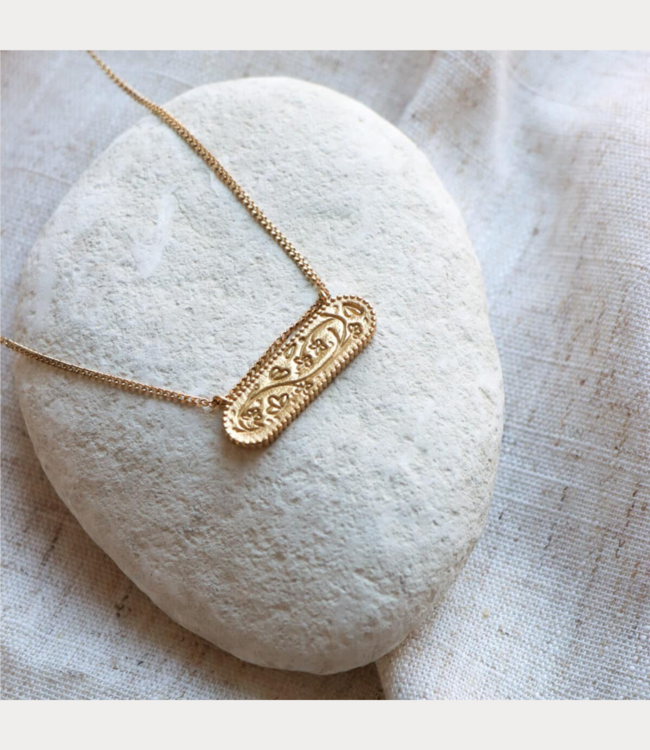 Label Kiki Flower market necklace gold KSK1851-GOLD