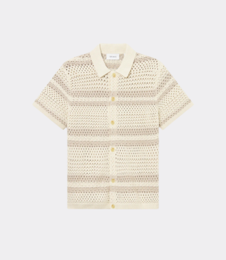 Les Deux Gianni SS Knit Shirt ivory
