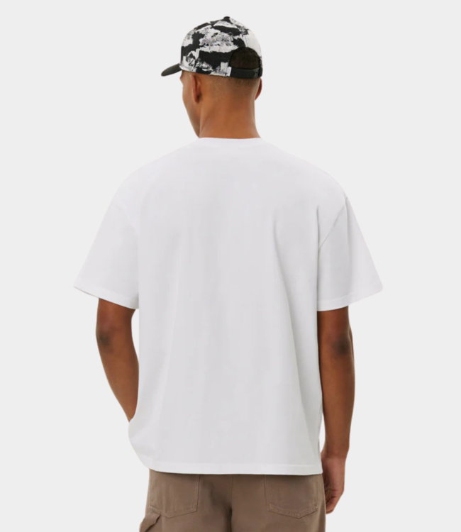 Les Deux Crew T-Shirt - Seasonal white xenon blue LDM101209-201479