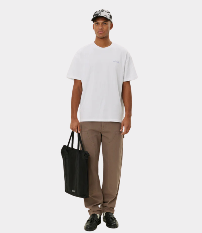 Les Deux Crew T-Shirt - Seasonal white xenon blue LDM101209-201479