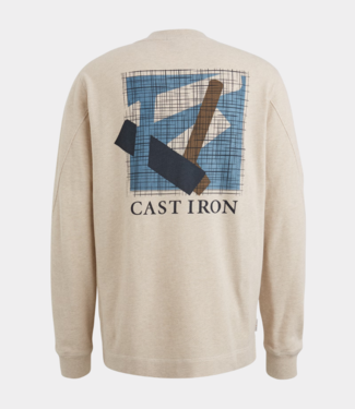 Cast Iron R neck regular fit popcron l/s crockery