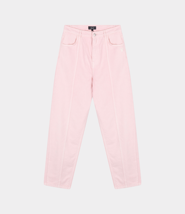 Alix the Label Linen look pant bubblegum pink – Modern pants with sleek