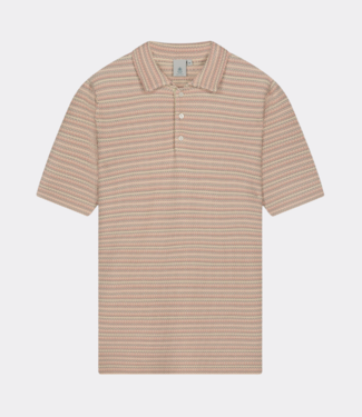 Law of the Sea Vague knitted polo desert sand
