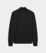 Foret Delta rib half zip black F4840-BLACK