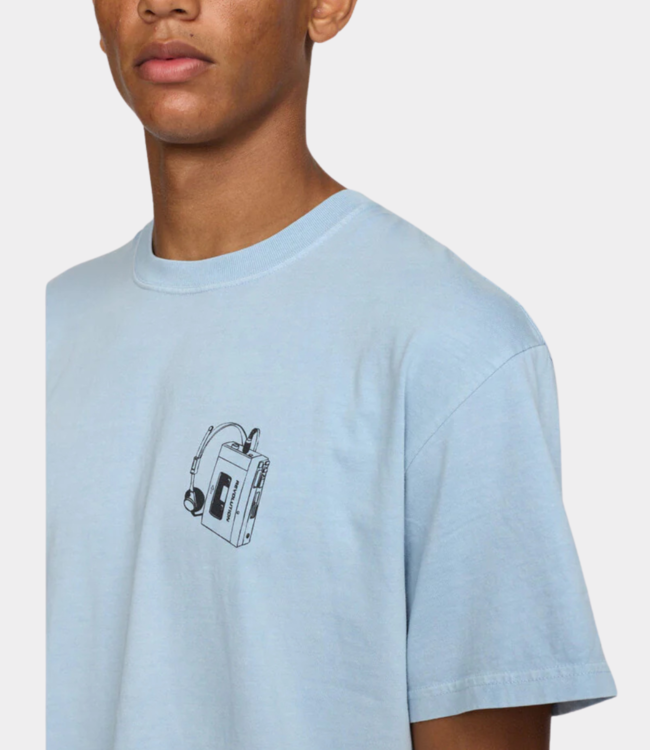 Revolution Printed t-shirt dustblue 1389 SIM-DUSTBLUE