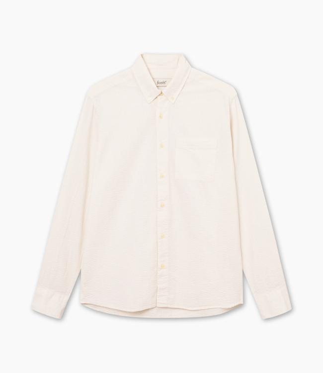 Foret Hornet seersucker shirt cloud F4818-CLOUD