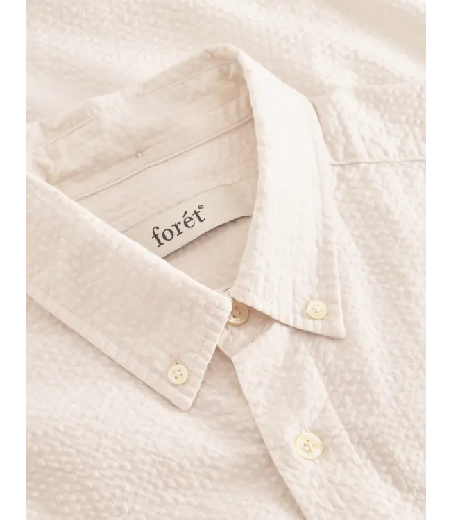 Foret Hornet seersucker shirt cloud F4818-CLOUD