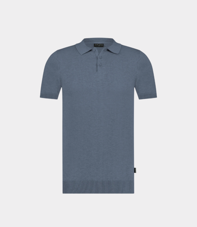 Saint Steve Chris polo s/s iron blue