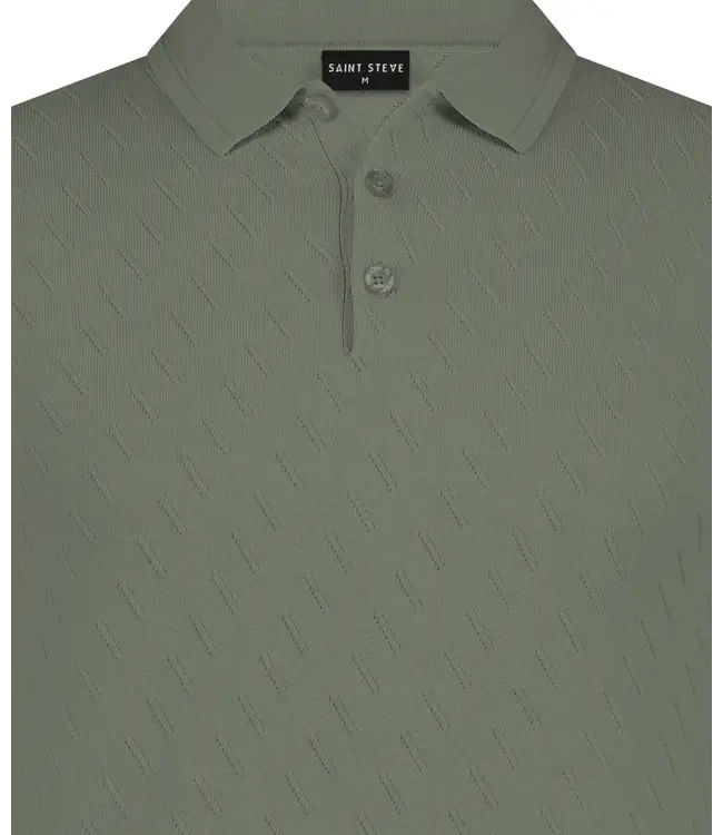 Saint Steve Teije polo s/s leaf green