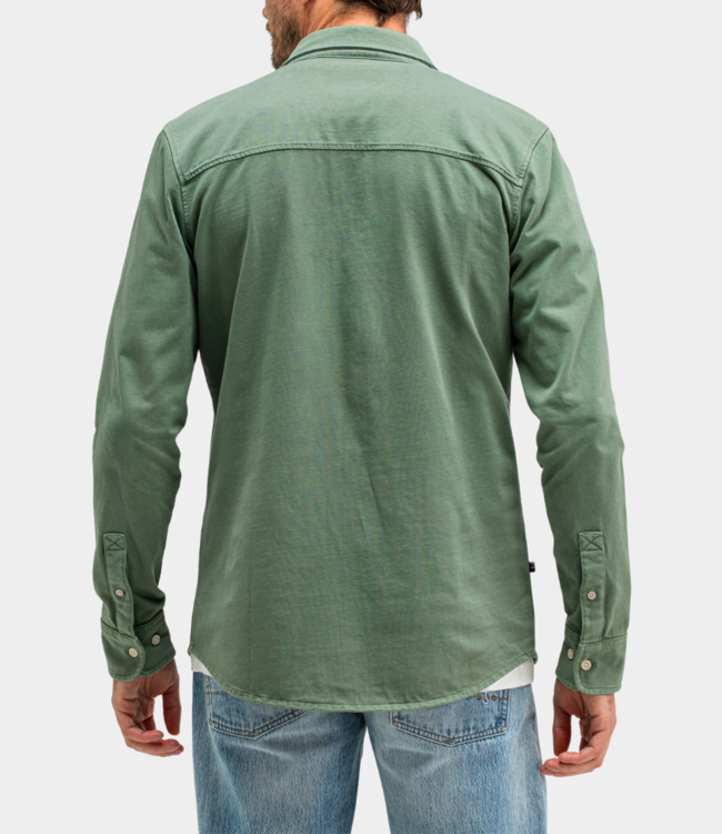Butcher of Blue Finn Pocket Jersey Overshirt Jade Green