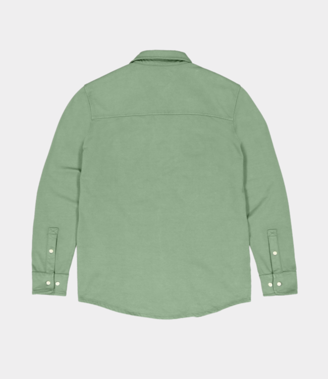 Butcher of Blue Finn Pocket Jersey Overshirt Jade Green