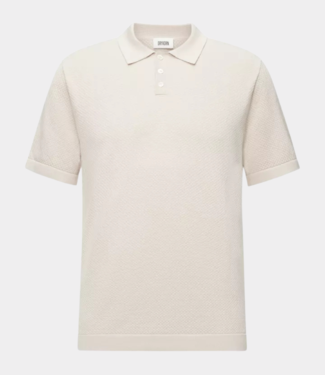 Drykorn Triton polo s/s brown beige