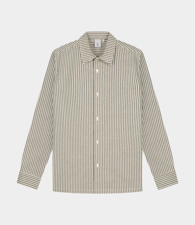 Law of the Sea Philyra oxford shirt vetiver 10042-405