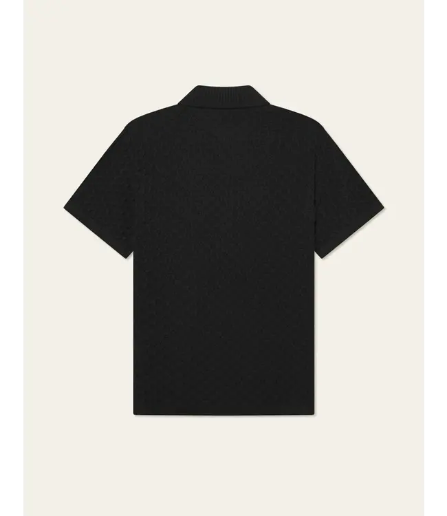 Les Deux Gespertus SS Knit Shirt black LDM310157-100100