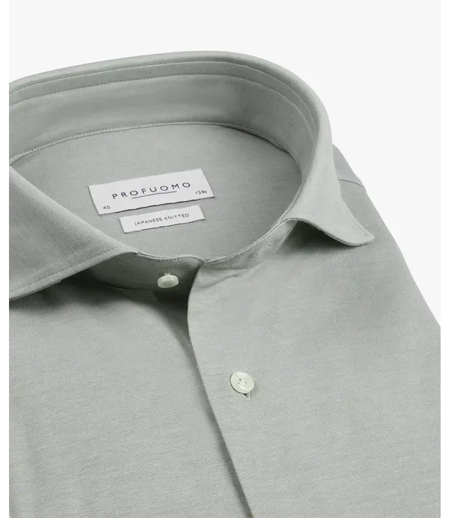 Profuomo Shirt l/s green PPWH10002F-GREEN