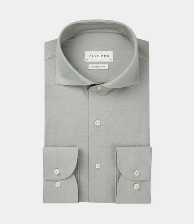 Profuomo Shirt l/s green PPWH10002F-GREEN