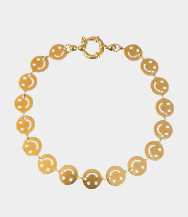 Bonnie Studios smiley gold bracelet gold BS748-Gold