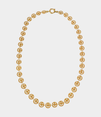 Bonnie Studios smiley gold necklace gold