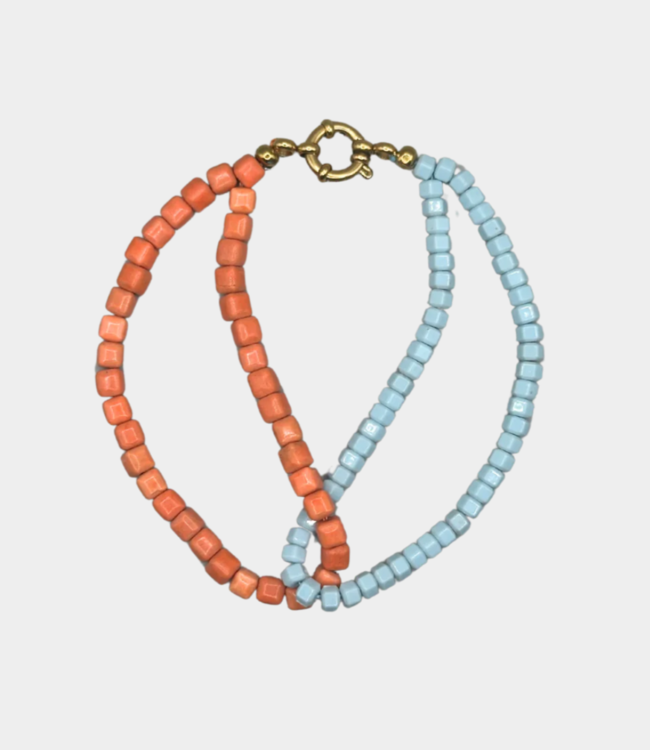 Bonnie Studios double blue bracelet blue BS744-Blue