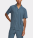 Revolution Short-sleeved cuban shirt blue