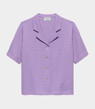 Catwalk Junkie Resort textured blouse Purple Sky