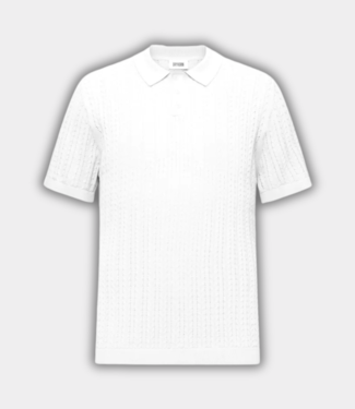 Drykorn Triton polo ecru off white