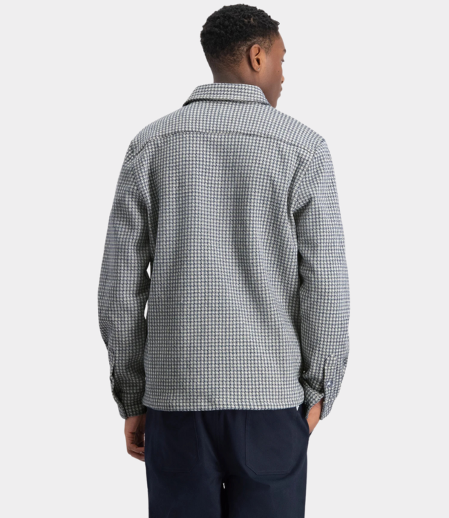 Law of the Sea Cloud check shirt denim blue 10048-306
