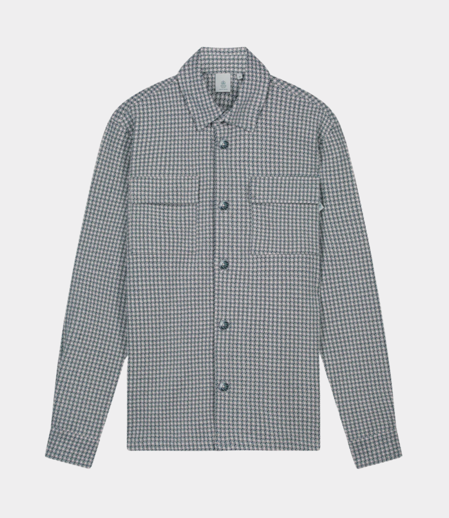 Law of the Sea Cloud check shirt denim blue 10048-306