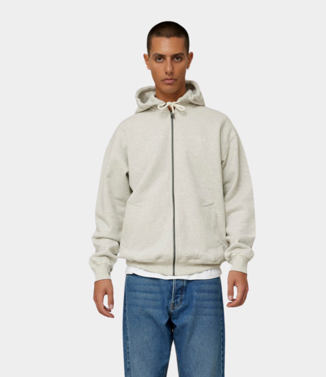 Foret Noon zip hood snow melange F4835-SNOW